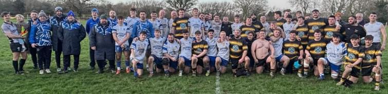 The combined teams of Llangwm and Haverfordwest. Picture William John